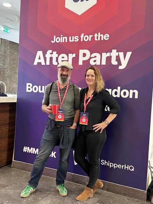 Sam and Anett at the Meet Magento UK