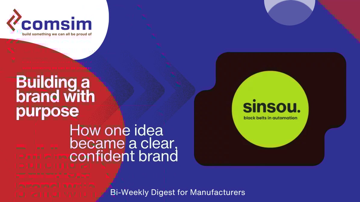 comsim email banner - building a brand with purpose